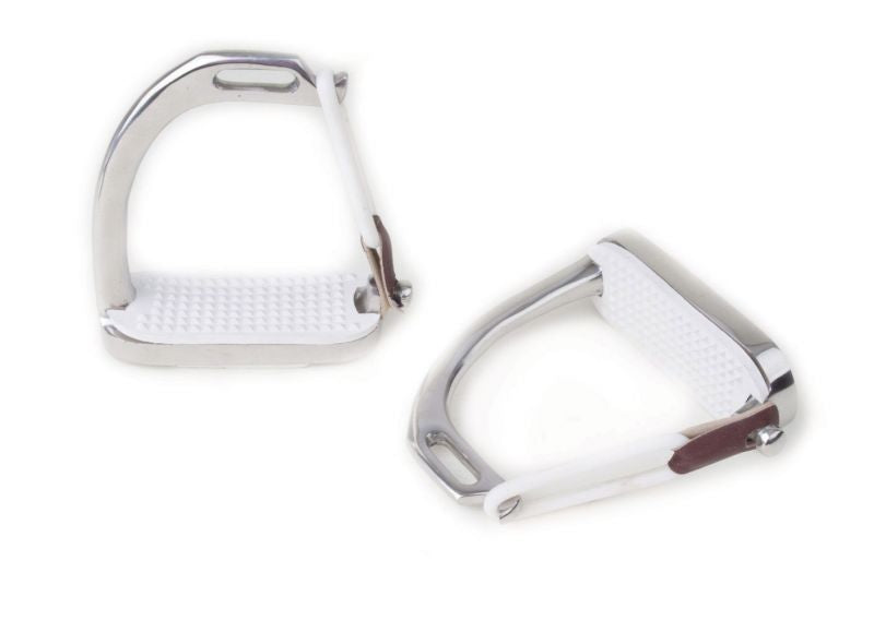 Rhinegold Stainless Steel Safety Irons/Stirups- Small Kids