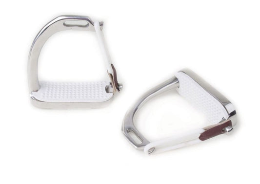 Rhinegold Stainless Steel Safety Irons/Stirups- Small Kids