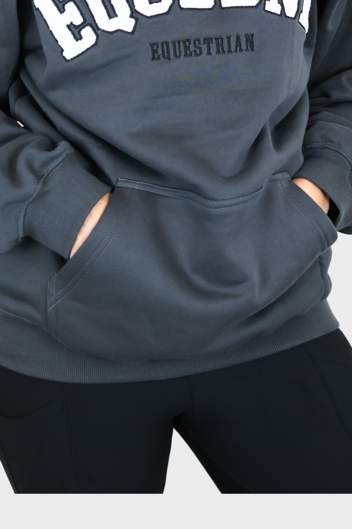 EQUEENE Ellie Oversized Hoodie - Granite