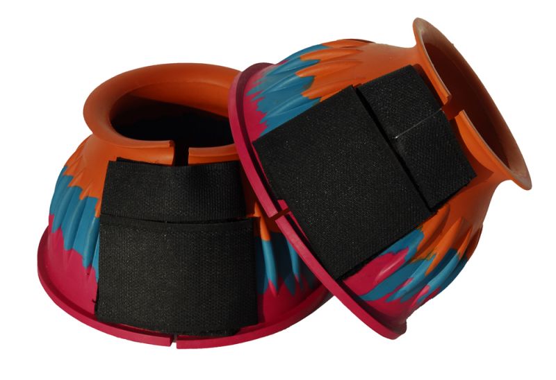 Rhinegold Touch Tape Fastening Over Reach Boots- Various Colours