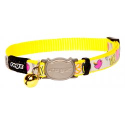 Rogz Reflecto Catz Yellow Bird Cat Collar 20-31 cm