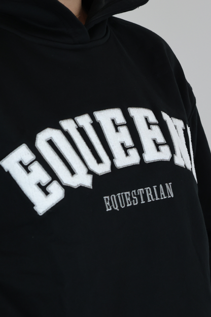 EQUEENE Ellie Oversized Hoodie - Black