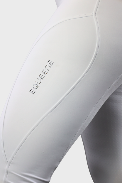 EQUEENE Classic Full Seat Riding Breeches - White