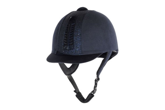 Rhinegold Glitter Pro Riding Hat PAS 015 Standard- Navy