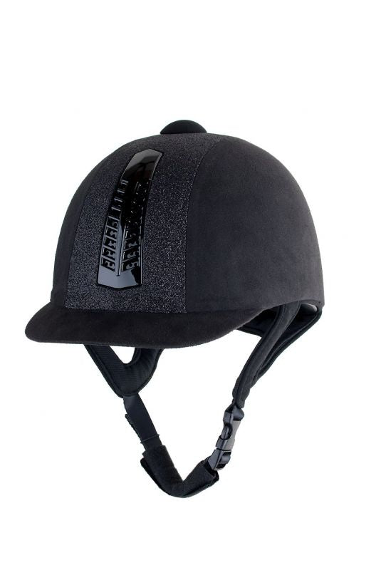 Rhinegold Glitter Pro Riding Hat PAS 015 Standard- Black