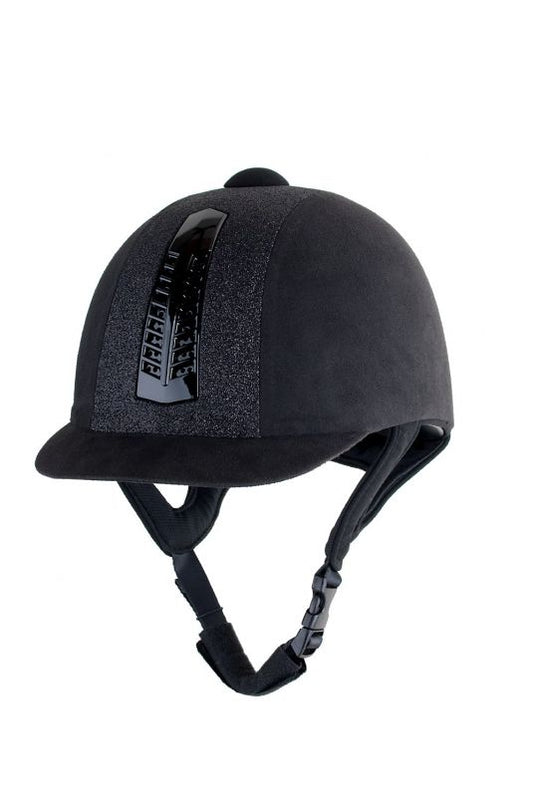 Rhinegold Glitter Pro Riding Hat PAS 015 Standard- Black