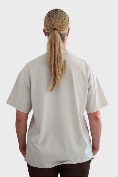 Tessa Oversized Tee - Stone