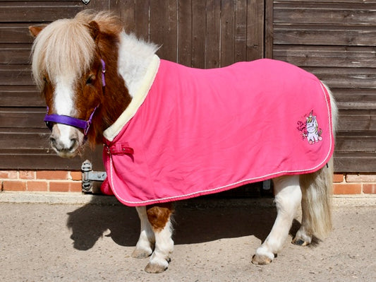 Rhinegold Unicorn Mini Embroidered Fleece Rug