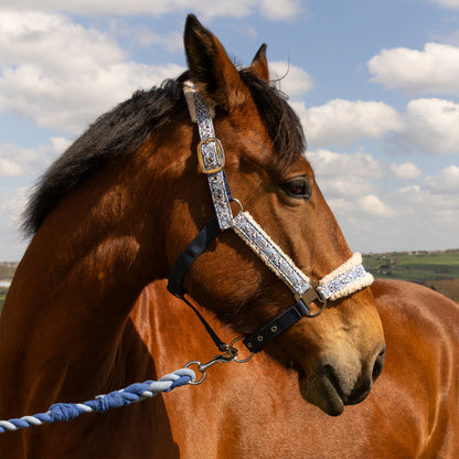 Cath Kidston "Blue Strawberry" Headcollar & Rope Set