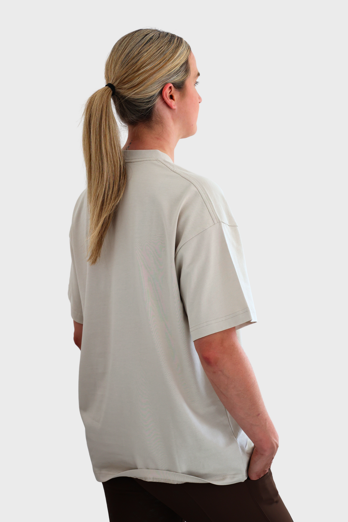 Tessa Oversized Tee - Stone