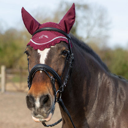 Gallop Classic Fly Veil - Burgundy