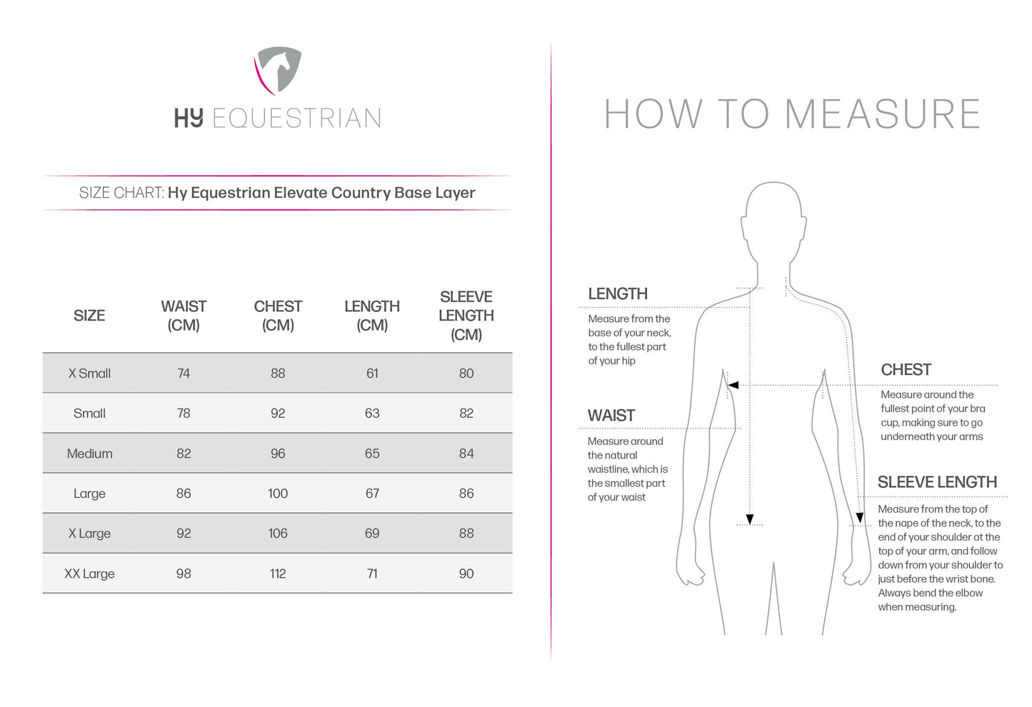 Hy Equestrian Elevate Country Base Layer