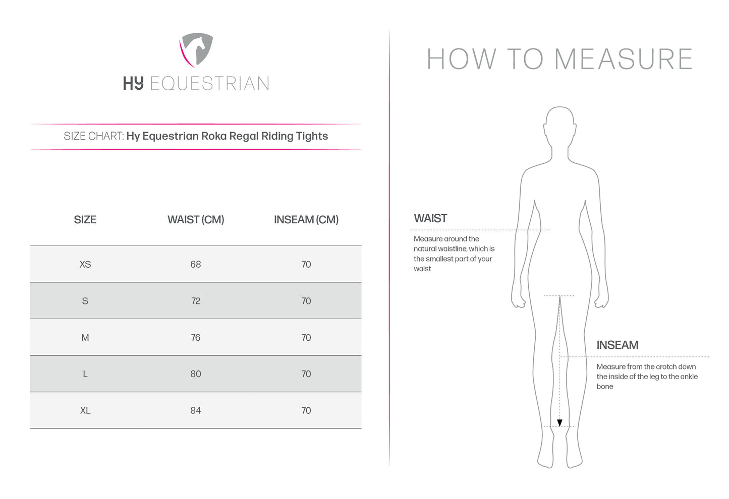 Hy Equestrian Roka Regal Riding Tights White