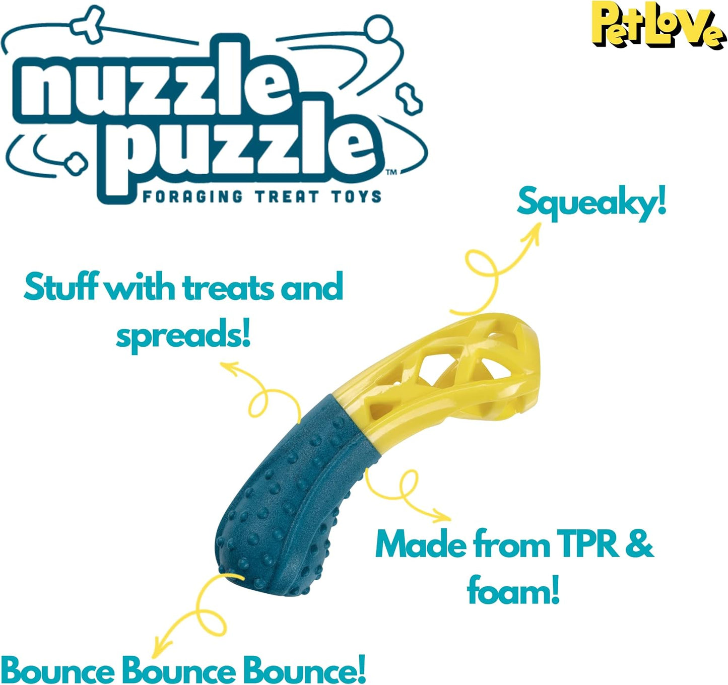 PetLove Nuzzle Puzzle Treat Toy - Various