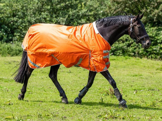 Swish 0g Detachable Neck Turnout Rug - Orange