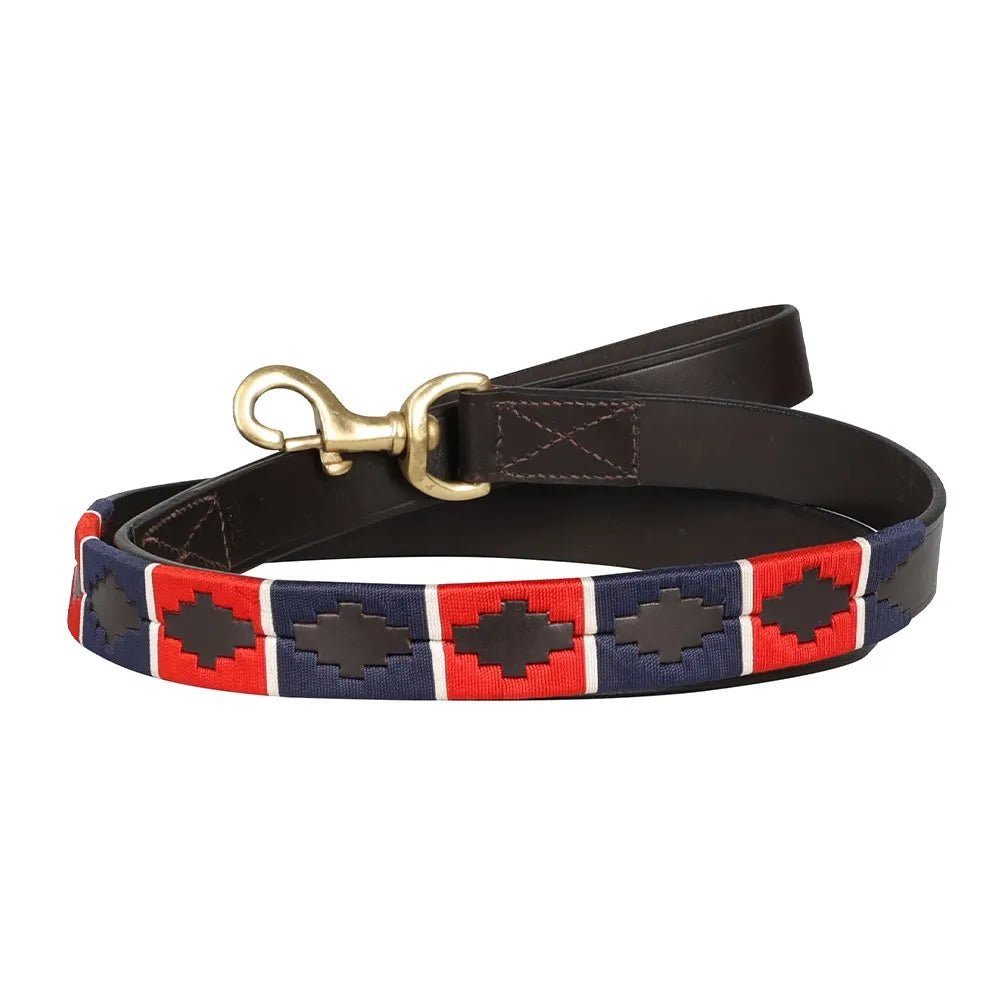 Benji & Flo Sublime Polo Leather Dog Lead- 115cm