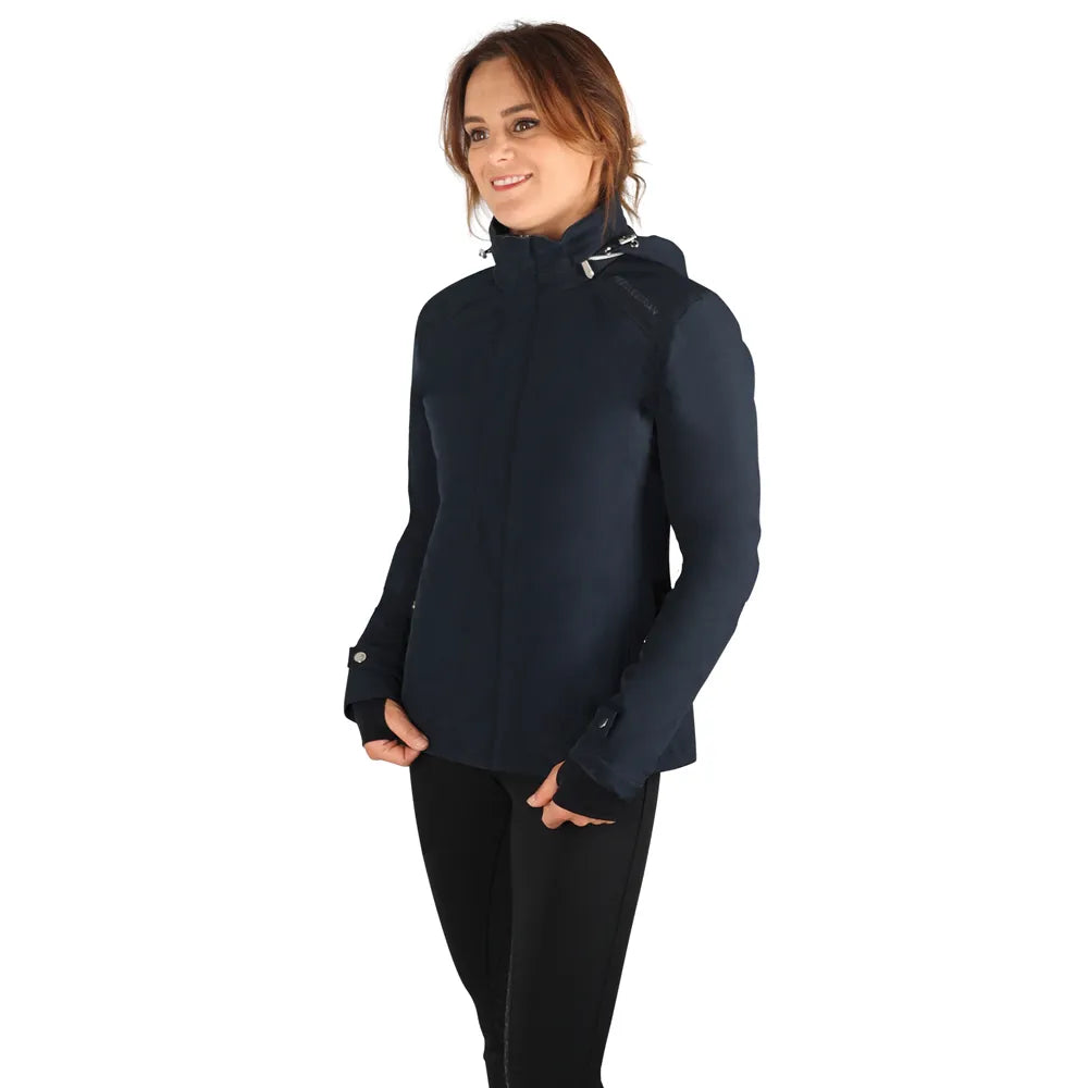 Hy Equestrian Elevate Waterproof Jacket- Navy