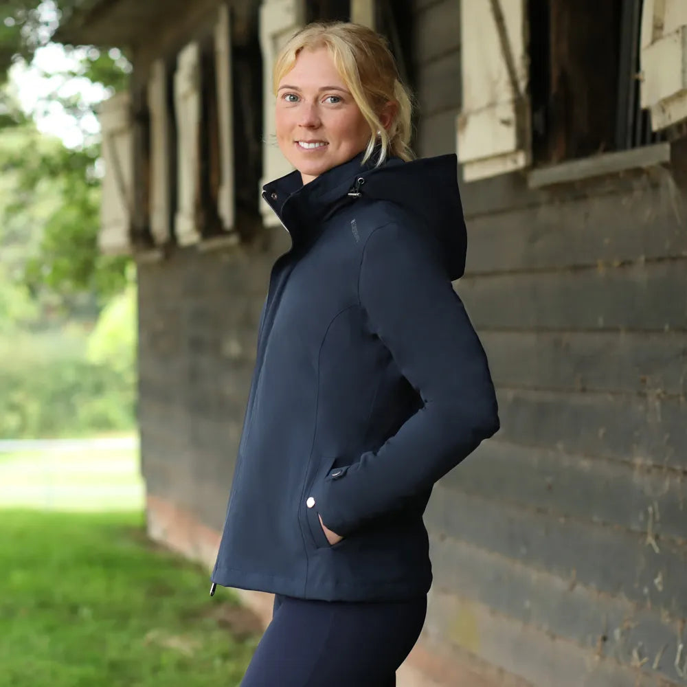 Hy Equestrian Elevate Waterproof Jacket- Navy
