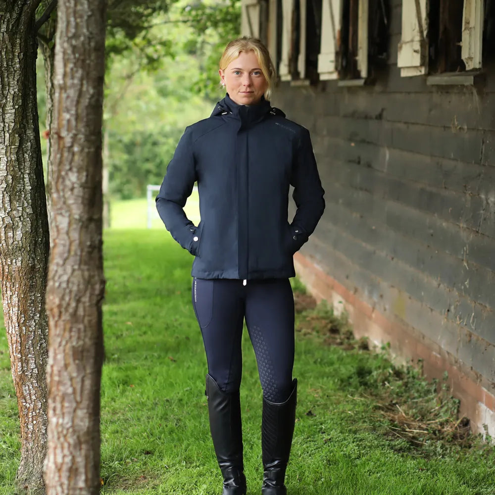 Hy Equestrian Elevate Waterproof Jacket- Navy