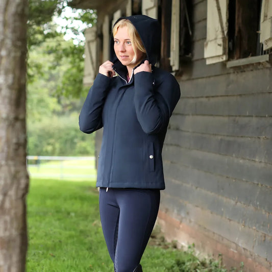 Hy Equestrian Elevate Waterproof Jacket- Navy