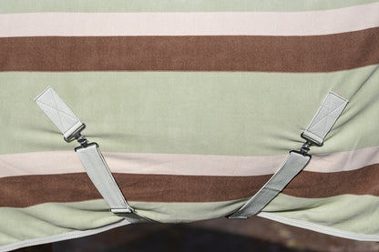 Rhinegold Pistachio Striped Fleece Rug