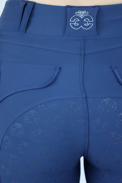 EQUEENE Performance Riding Breeches - Navy