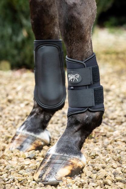 Swish Double Locking Brushing Boots - Black