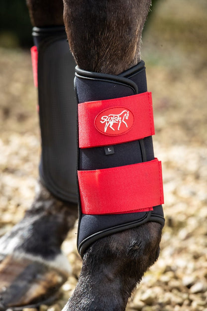 Swish Double Locking Brushing Boots - Red