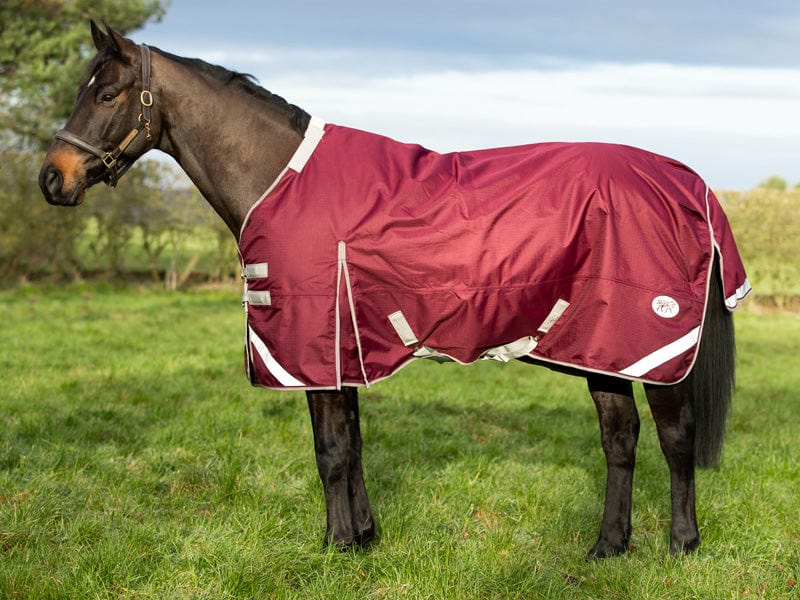Swish 50g Detachable Neck Turnout Rug - Burgundy