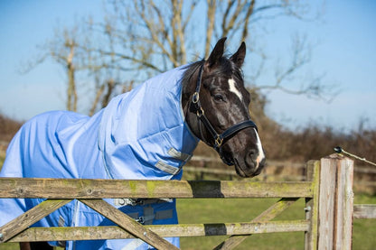 Swish 0g Detachable Neck Turnout Rug - Cornflower