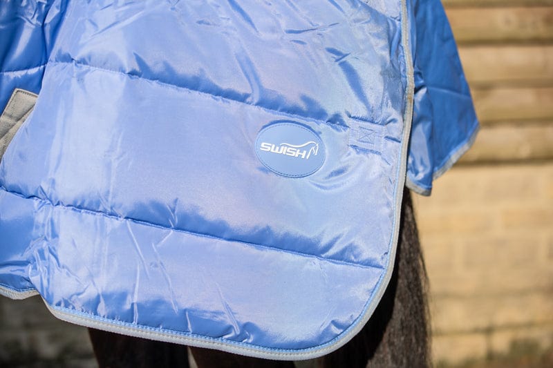 Swish 100g Stable Rug With Detachable Neck - Cornflower