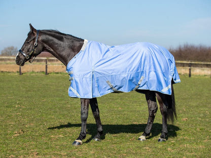 Swish 0g Detachable Neck Turnout Rug - Cornflower