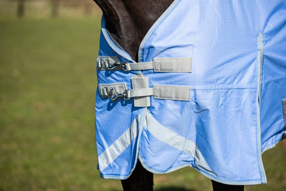 Swish 100g Detachable Neck Turnout Rug - Cornflower