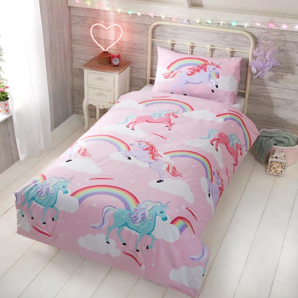 Unicorn Duvet Set: Single