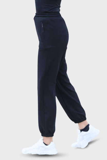 EQUEENE Lola Polar Sweatpants - Black