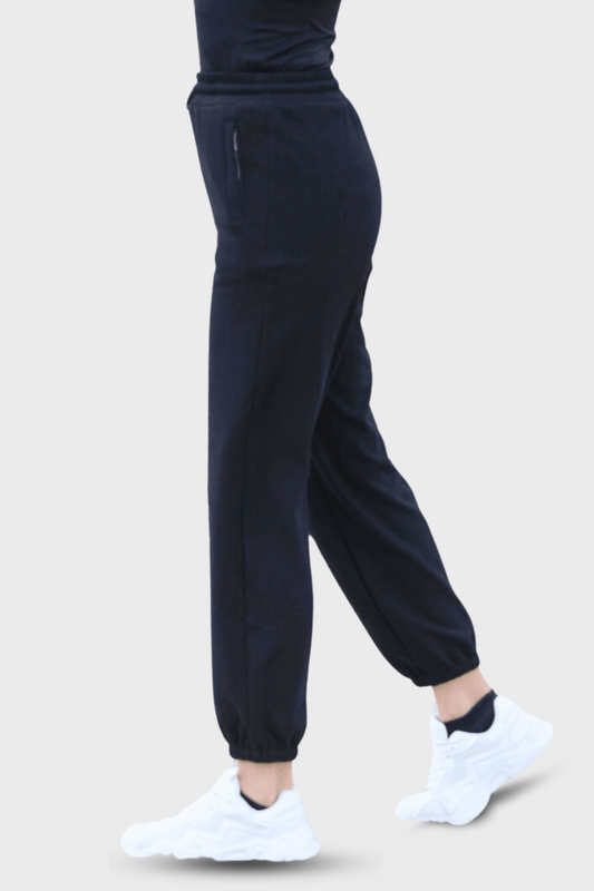 EQUEENE Lola Polar Sweatpants - Black