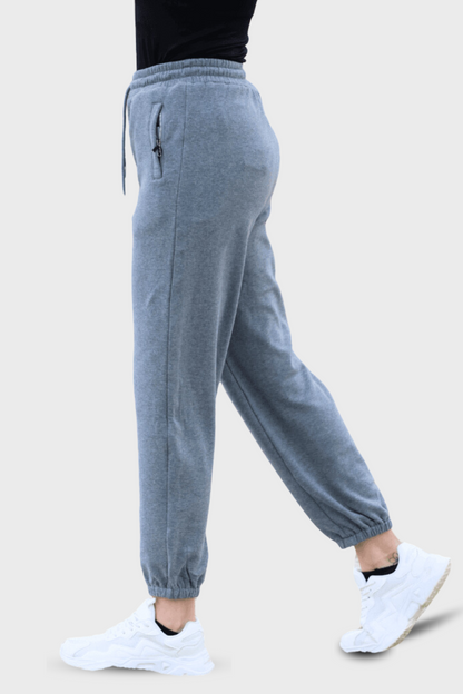 EQUEENE Lola Polar Sweatpants - Charcoal