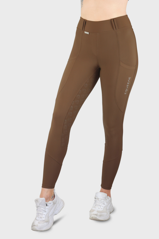 EQUEENE Performance Riding Breeches - Espresso