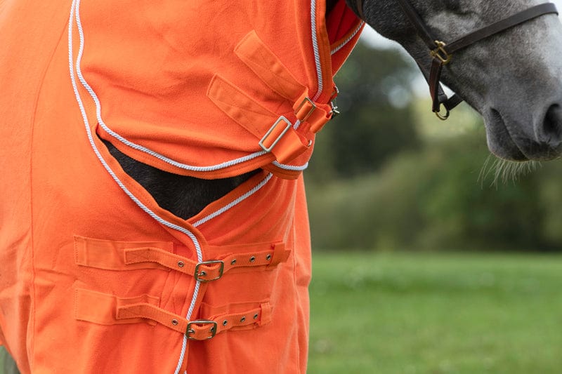 Swish Fleece Rug With Neck Cover - Orange