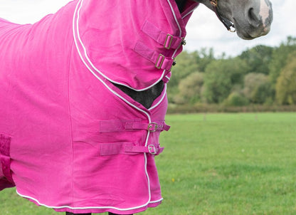 Swish Fleece Rug With Neck Cover - Berry
