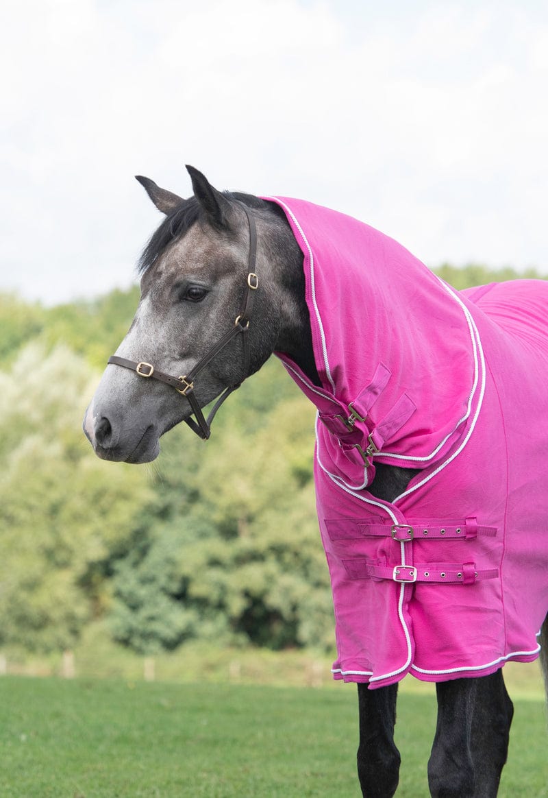 Swish Fleece Rug With Neck Cover - Berry