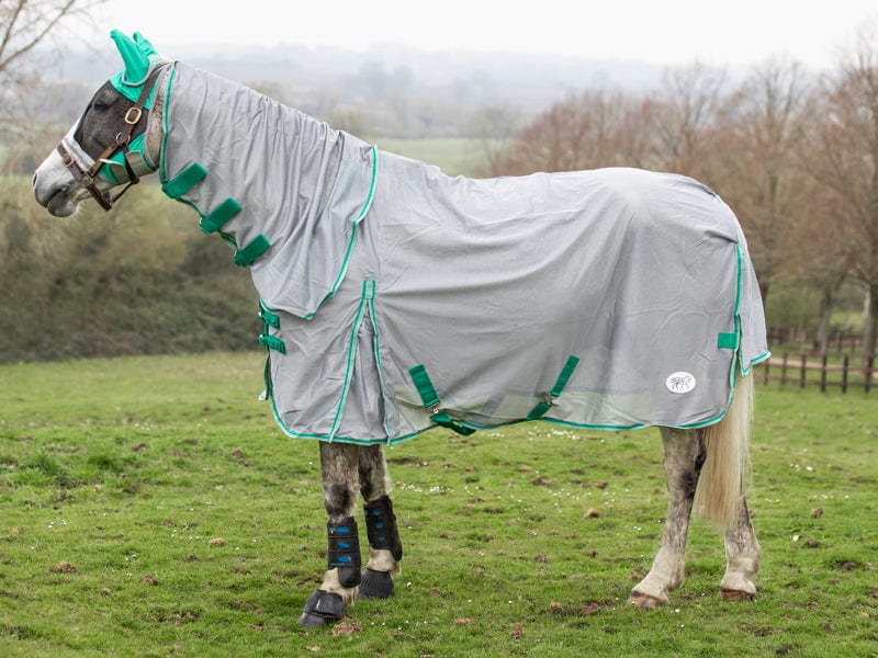 Swish Mesh Fly Rug - Grey/Green