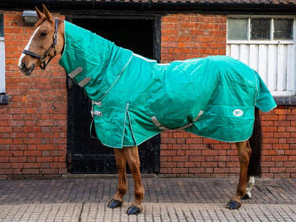 Swish 100g Stable Rug With Detachable Neck - Green