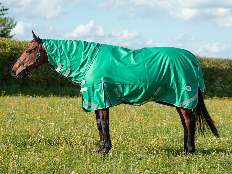 Swish 200G Detachable Neck Turnout Rug - Green