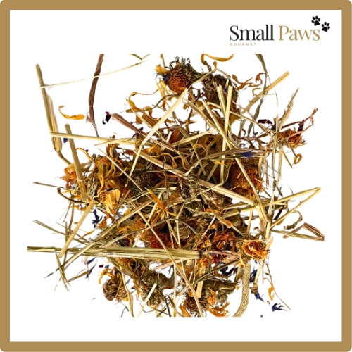 Small Paws Timothy Hay with Flowers