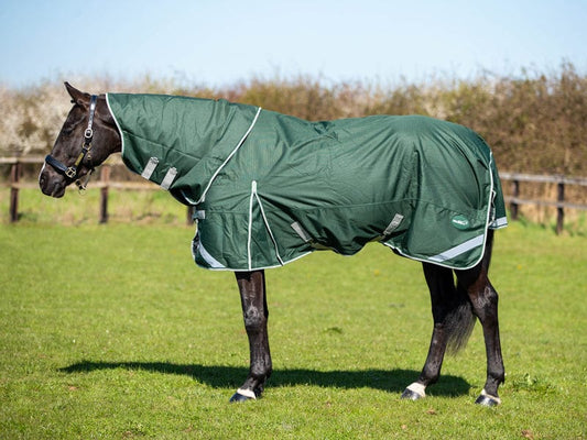 Swish 200g Detachable Neck Turnout Rug - Hunter Green