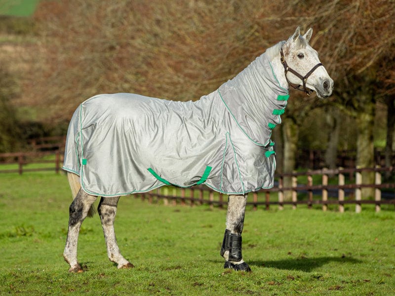 Swish Mesh Fly Rug - Grey/Green