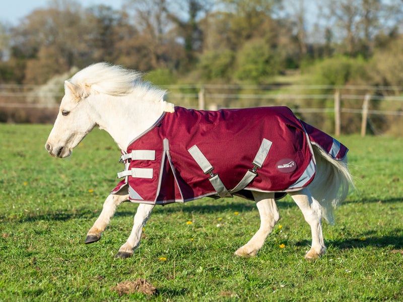 Swish MINI 0g Turnout Rug - Burgundy