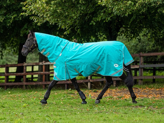 Swish 100g Detachable Neck Turnout Rug - Peppermint