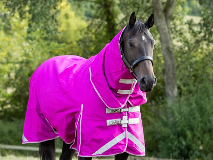 Swish 0g Detachable Neck Turnout Rug - Mulberry